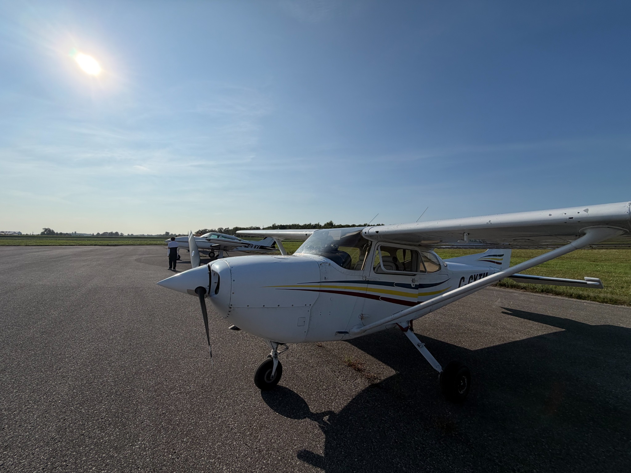 Eastern Maple Aviation Cessna aircraft on the ramp