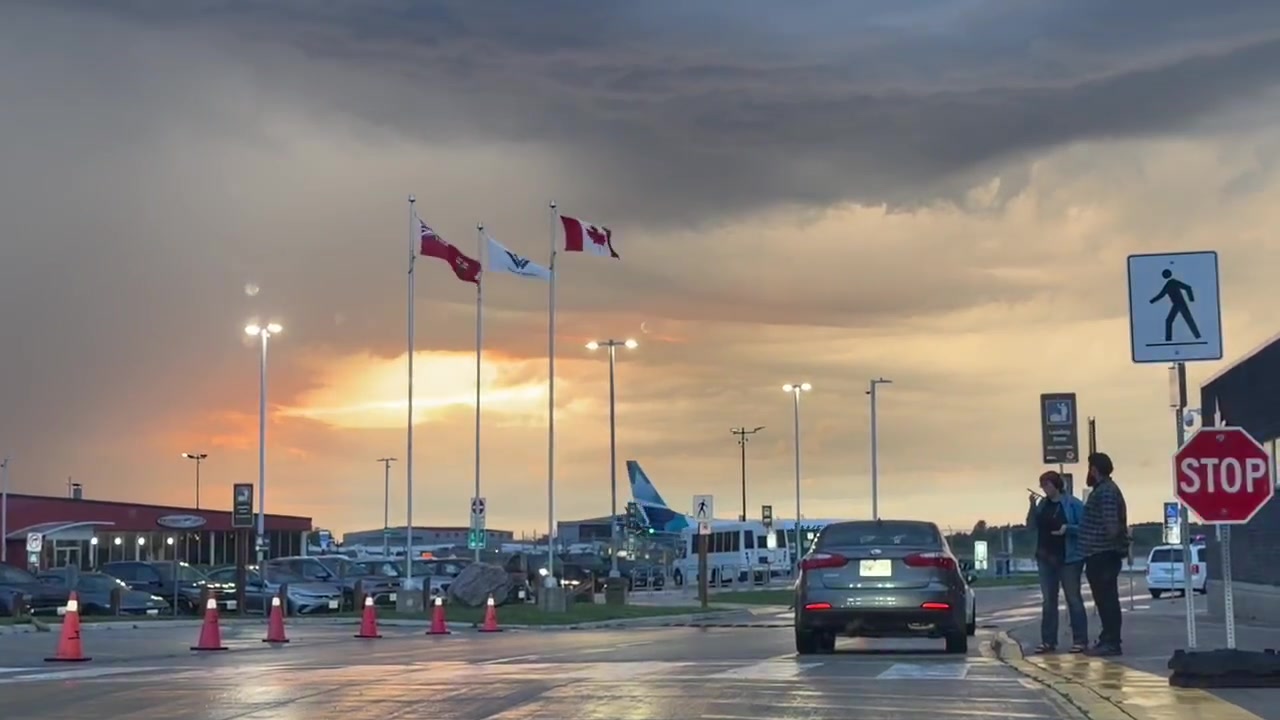 Sunset at Region of Waterloo International Airport